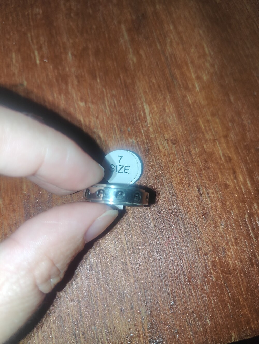 Unisex Ying Yang Spinning Anxiety Ring Size 7